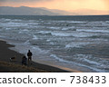 water's edge, coast, seashore 738433