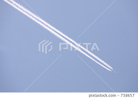 contrails, vapor trail, air plane 738657