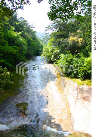 新鮮的綠色滑谷 746008