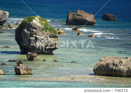 sunken rocks, rocky stretch, shoal 746578