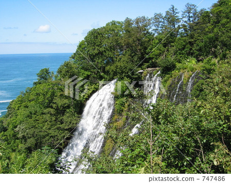 Oshinkoshin waterfall overlooking from above 747486