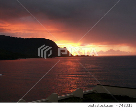 kauai, sunset, sundown 748333