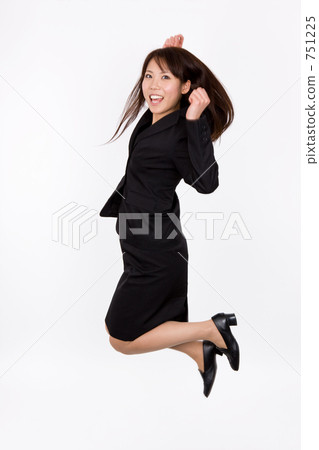 Business woman to jump Business woman to jump 751225
