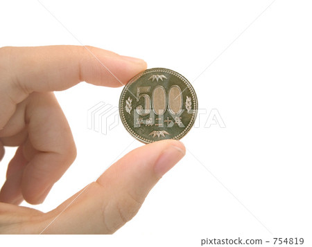 500日元硬幣 500日元硬幣 754819