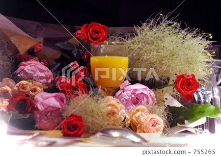 bouquet, bunch of flower, fruit juice 755265