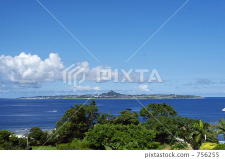 例如：島嶼 藍色的海洋 島 756255