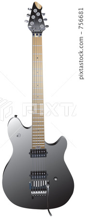 Electric guitar black 756681