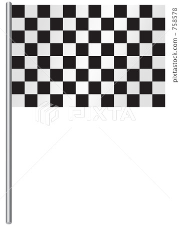 方格旗直立 758578