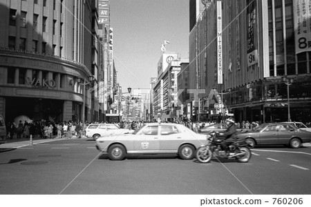 銀座·銀座4丁目路口昭和55年 760206