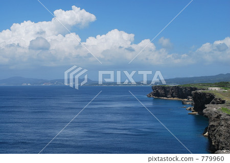 海岸線 殘波岬 海平面 779960