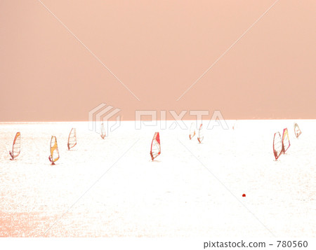 風帆 帆板運動 本栖湖 780560