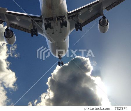 Passenger plane and Izumo cloud Passenger plane and Izumo cloud 782574