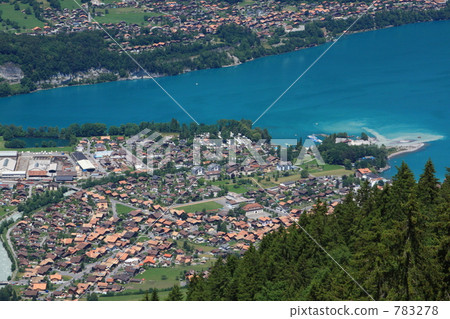 lake brienz, bird's-eye view, overlook 783278