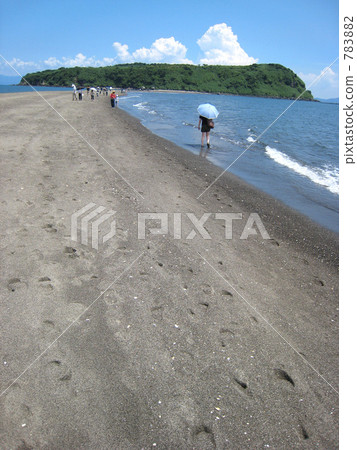 sand bar, cross, desert island 783882