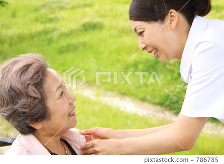 Senior and nurse 786785