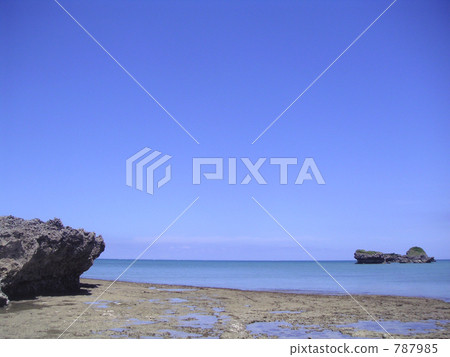 hamahiga island, Okinawa, coast 787985