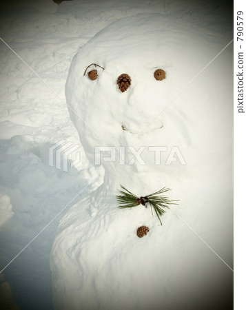 雪人 積雪 晴朗 790579