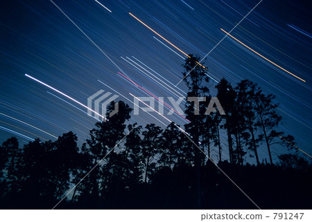 冬季星座下降到西方的天空 791247