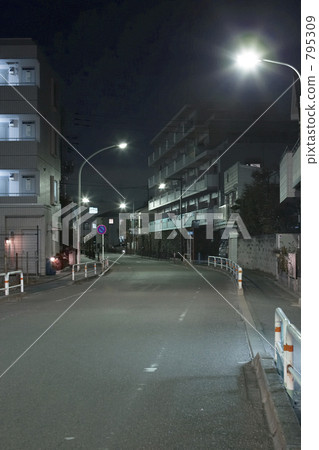 residential area, road, street lamp 795309