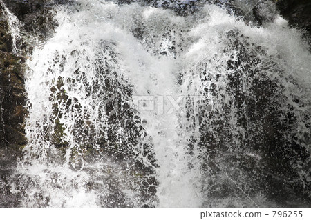 水花 瀑布下的水潭 奔流 796255