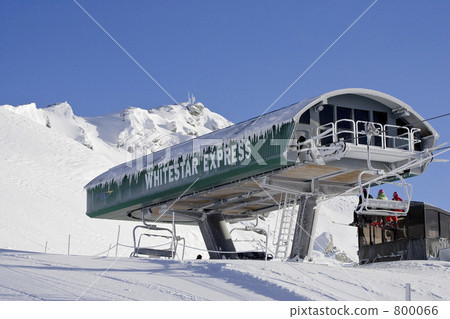 抬起 滑雪纜車 滑雪度假村 800066