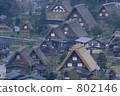 shirakawa-go, shirakawago, early morning 802146