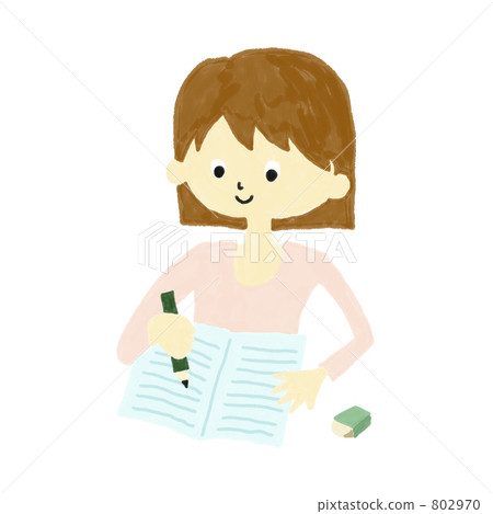 Girl studying 802970