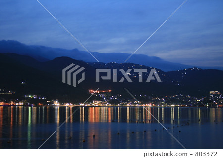 atami, night scape, night scene 803372