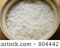 food, polished rice, just cooked 804442