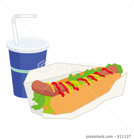 Hot dog set illustration 811127
