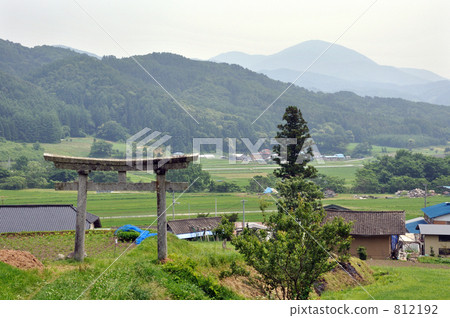 Walking Tono · Tochi Kannon Stone torii and Hexagon mountain mountain 812192
