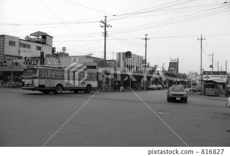 Nippon Railway-Nanki station Ekimae Showa era 56 years 816827