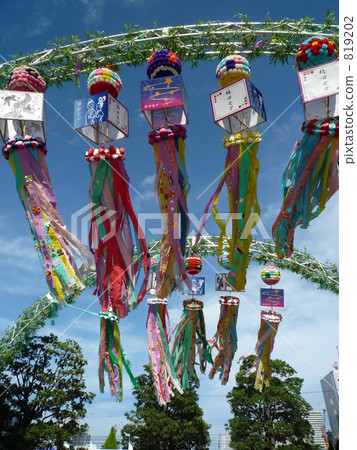 Tanabata decorating in the wind ③ 819202