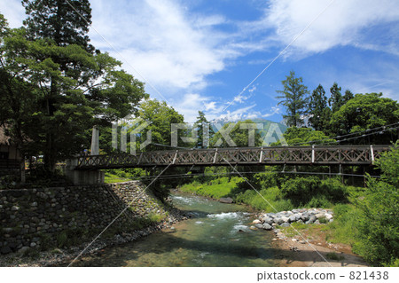 Suspension bridge of blue sky and Otade 821438