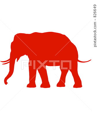 Indian elephant (national animals of emerging... - Stock Illustration  [826649] - PIXTA