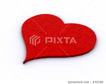 心臟拼圖錢包 830380