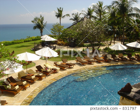 巴厘島麗思卡爾頓酒店的游泳池 巴厘島麗思卡爾頓酒店的游泳池 831797