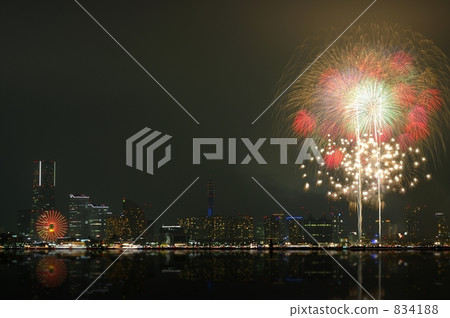 minatomirai, minato-mirai, firework 834188