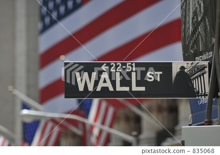 交通標誌 路標 華爾街 835068