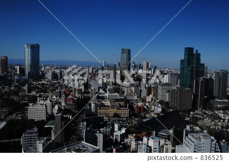 東京塔天文台的遠景建築 東京塔天文台的遠景建築 836525