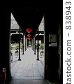 A lantern basket in a Chinese style corridor 838943