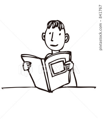 A man reading a book A man reading a book 841767