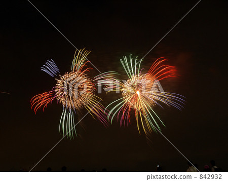 Fireworks Tokyo Bay burning fire festival 842932