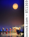 Tokushima-shi Awa Odori Eve the Festival Crescent Night Background 851369