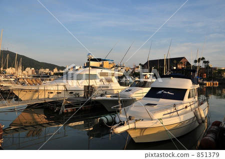 Tokushima city early morning sailing harbor 851379