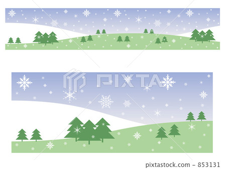 Winterscape color banner 853131