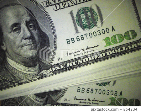 Dollar banknotes 854234