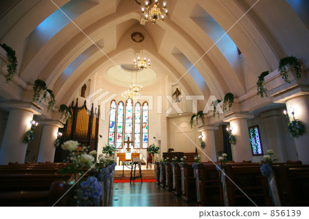 Full view of the church internal church 856139