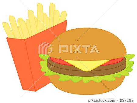 Hamburger and potato 857188