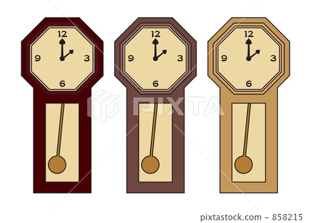 Wall clock of pendulum 858215